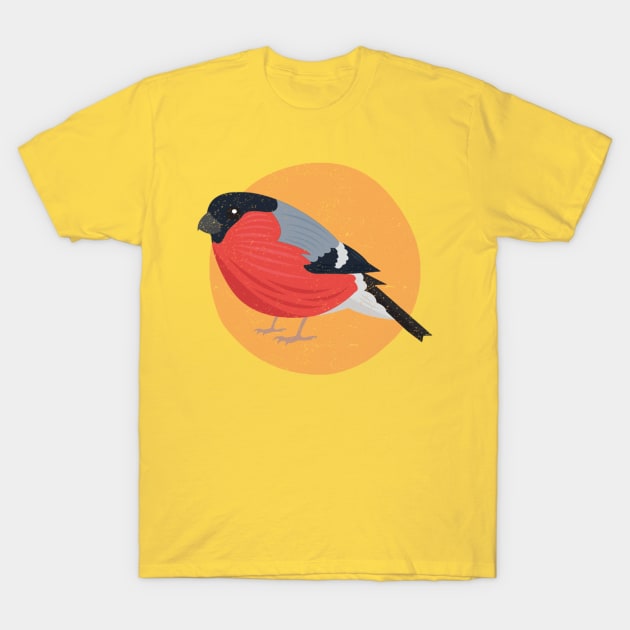 Bullfinch T-Shirt by threeblackdots